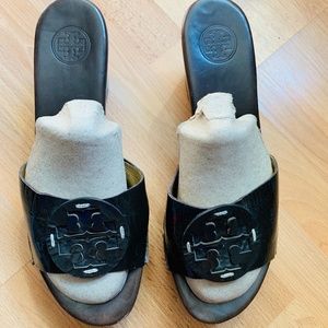 Tory Burch Dark Brown wedges 9M
